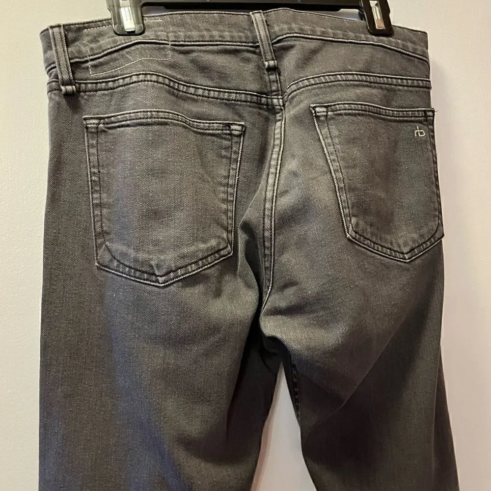 RAG & BONE Fit 2 Shelter Slim Fit Dark Grey Authentic Stretch Jean Men’s Size 30 - Picture 5 of 9